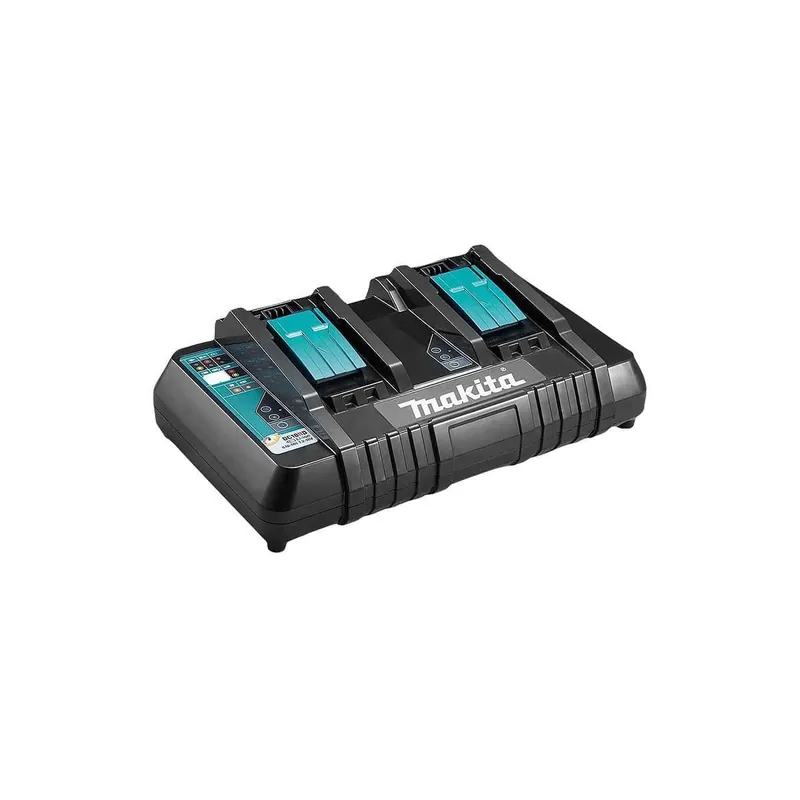 Makita DC18RD Chargeur 14.4v à 18v Li-ion Double Batteries 196933-6 (Chargeur Seule)