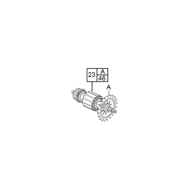 Milwaukee 16340305 Induit pour scie sabre SSD1100X