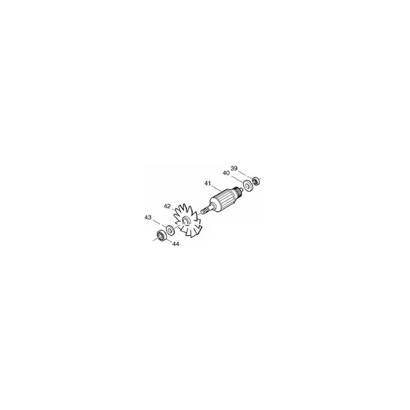 Makita 510240-7 Induit pour Tronçonneuse 2414NB