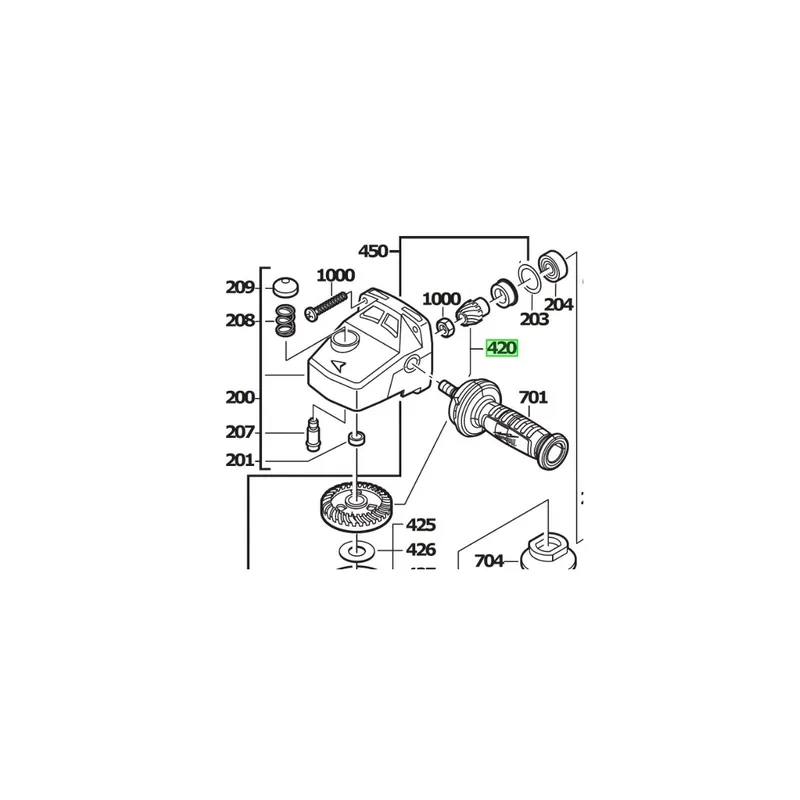 Milwaukee 4931369937 Roue conique complète de meuleuse