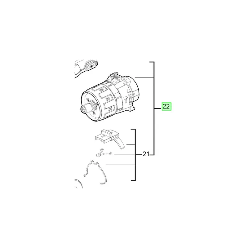 Milwaukee 4931436761 Carter d‘engrenage M18BLPD