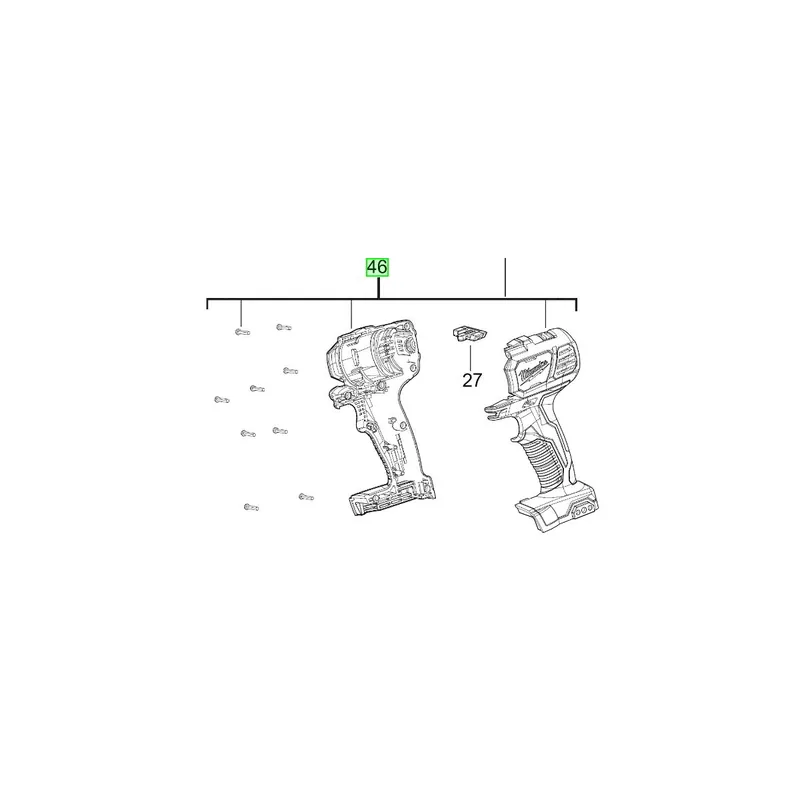 Milwaukee Carter de Perceuse 18V M18BPD-0 (4931436136)