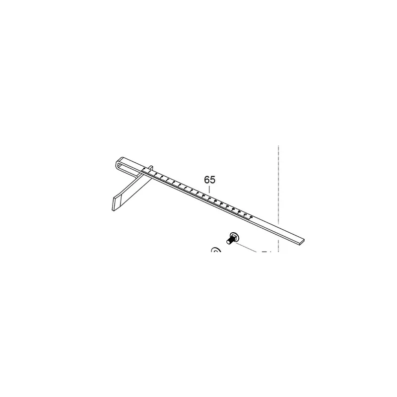 AEG 4931436322 Rail de Guidage Scie circulaire KS66-2 (x1)