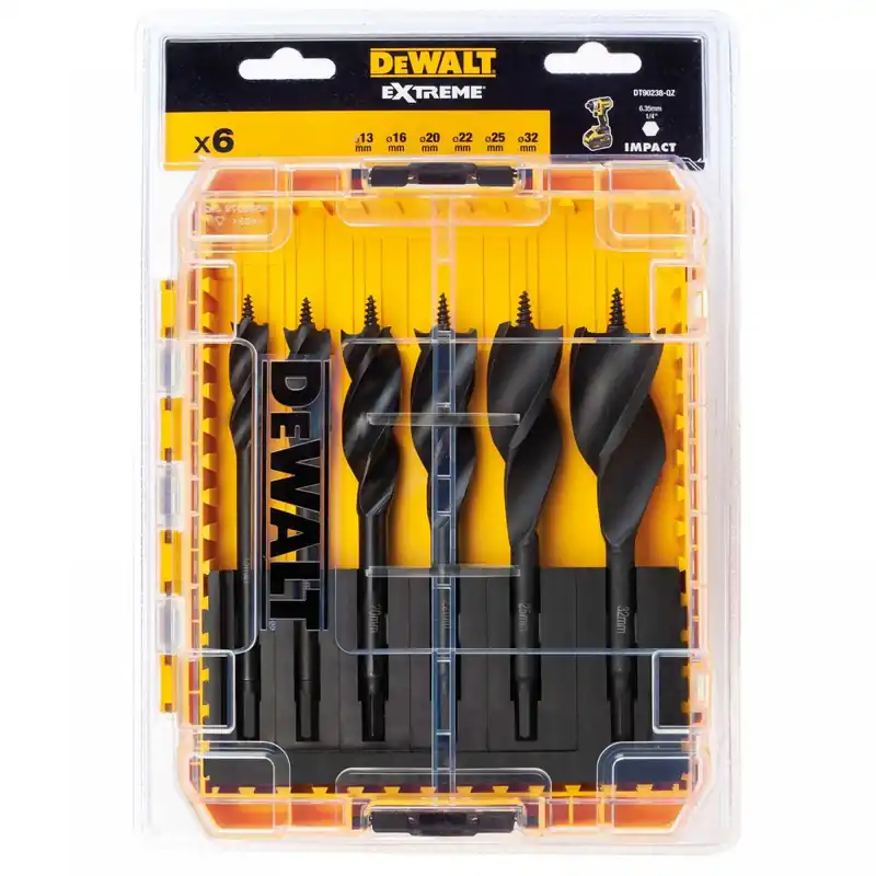 Dewalt Coffret de 6 mèches à bois pour visseuse à choc DT90238-QZ