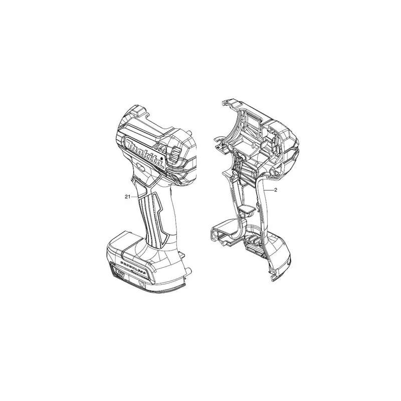 Makita 183K32-9 Jeu de carter Perceuse DHP485 et DDF485