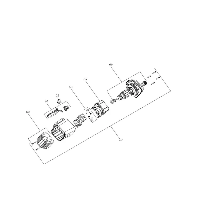 Metabo 1010736133 Moteur complet scie KGS 315 Plus