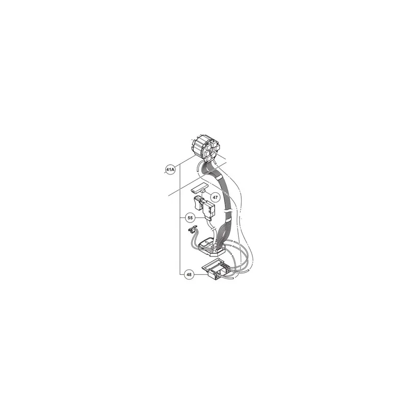 Hikoki 370832 Interrupteur avec stator pour perceuse DS18DBL2