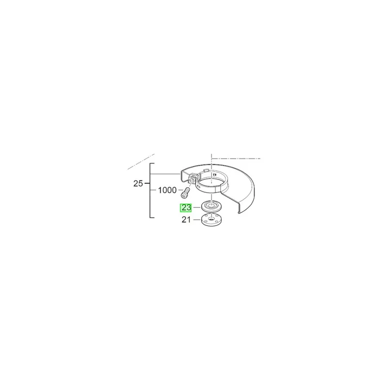 AEG 4931428855 Bride intérieur meuleuse ø230mm