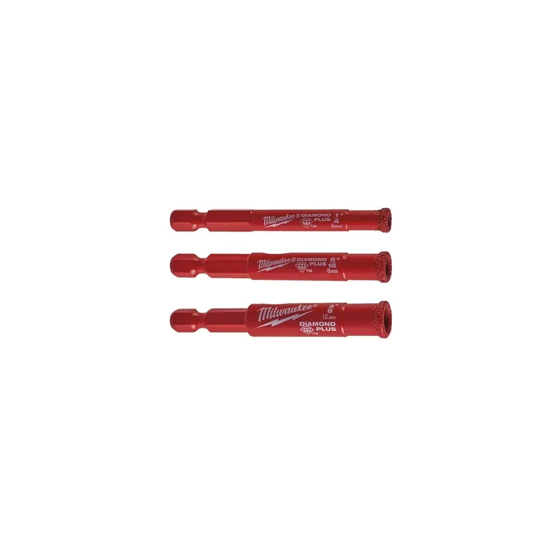 Milwaukee Coffret de 3 forêts diamant ø6,8,10mm (4932498299)