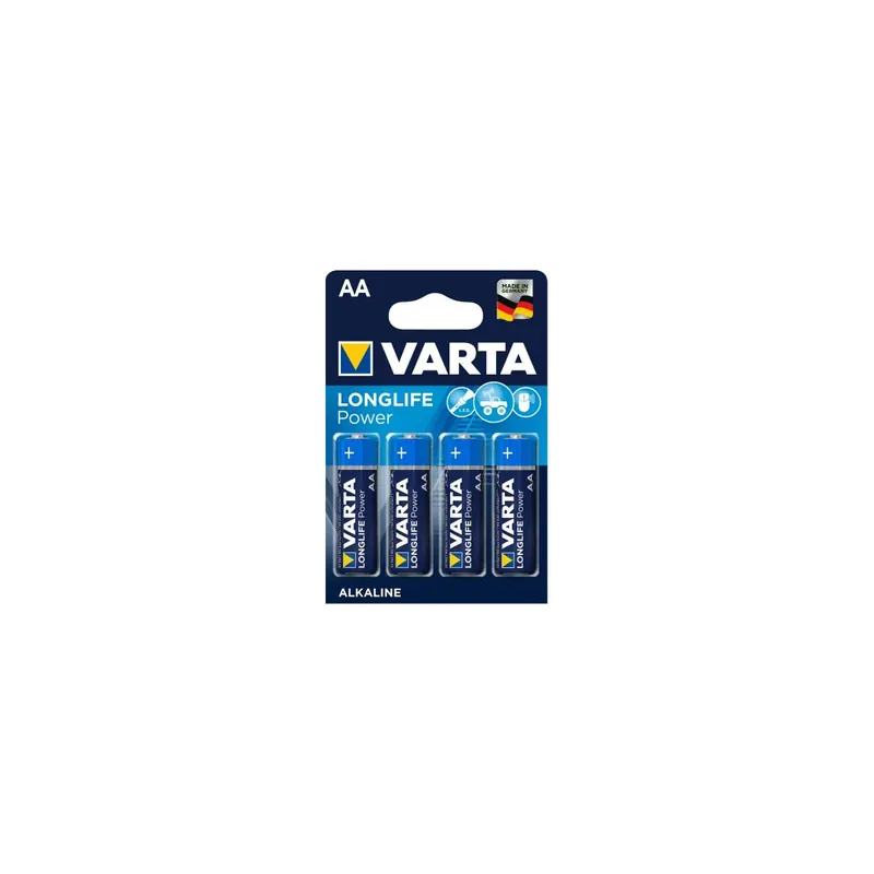 Varta 4x Piles Alcaline AA LR6 Longlife Power (4906)