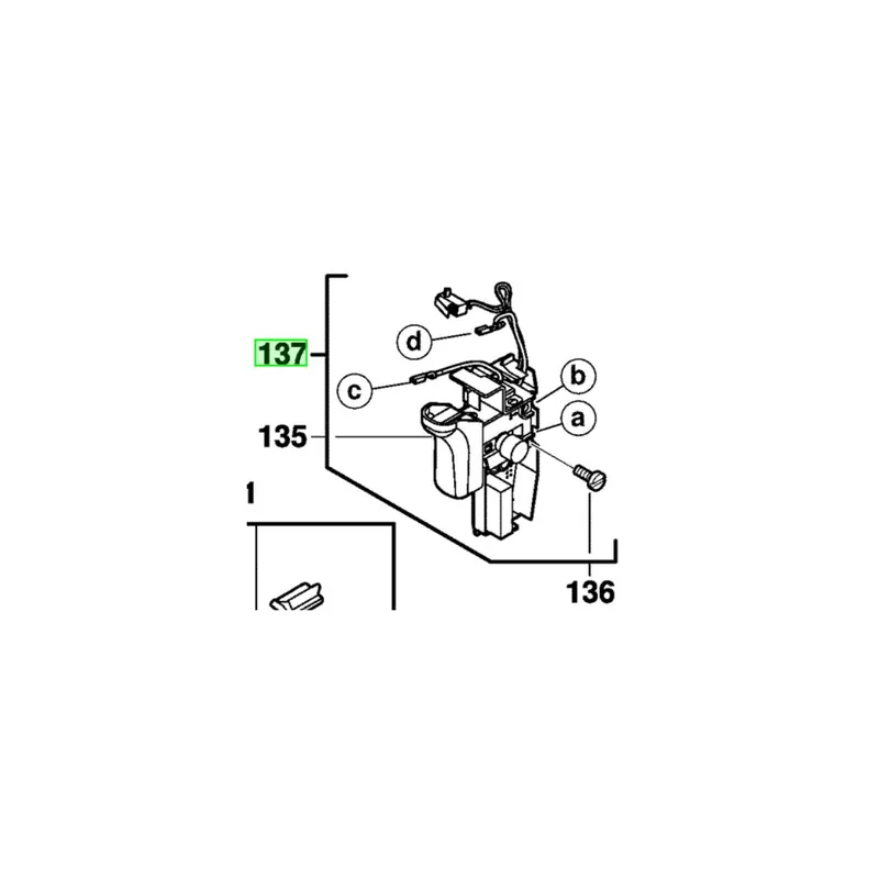 AEG 201894003 Kit interrupteur pour perforateur KH28SUPERXE