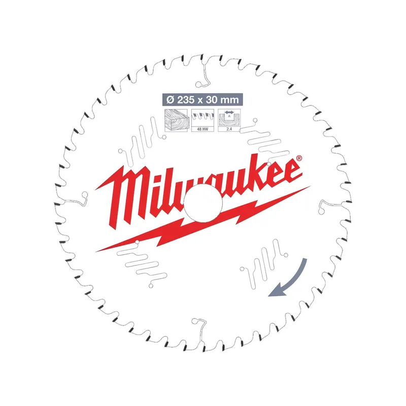 Milwaukee Lame de scie circulaire Bois Ø235x30x48Dts (4932471307)