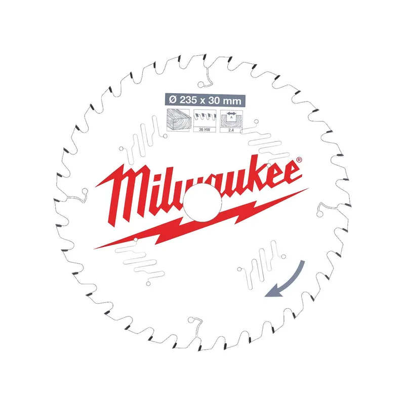 Milwaukee Lame de scie circulaire Bois Ø235x30x36Dts (4932471306)