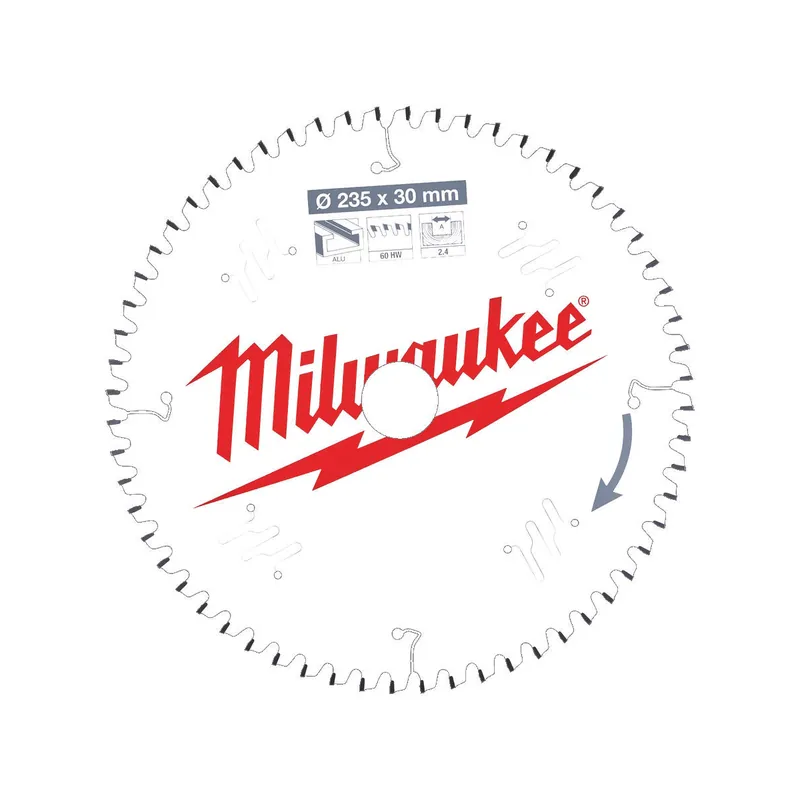 Milwaukee Lame de scie circulaire Alu Ø235x30x60Dts (4932471309)