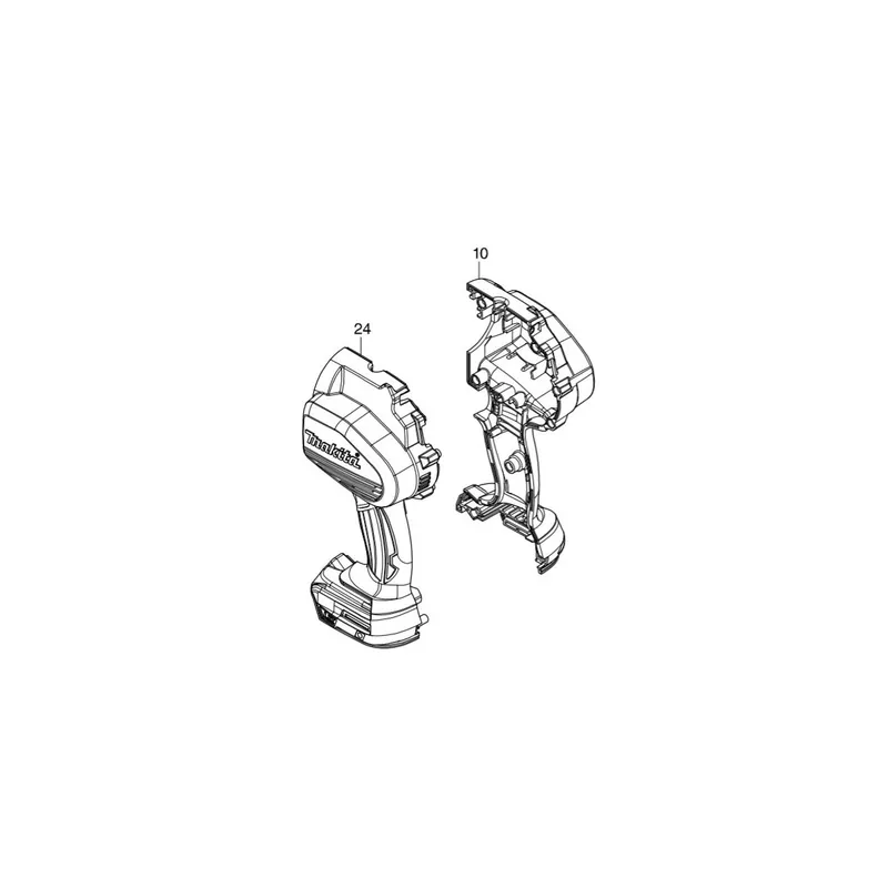 Makita 187618-5 Jeu de Carcasse pistolet à Mastic DCG180, BCF180, LXGC01