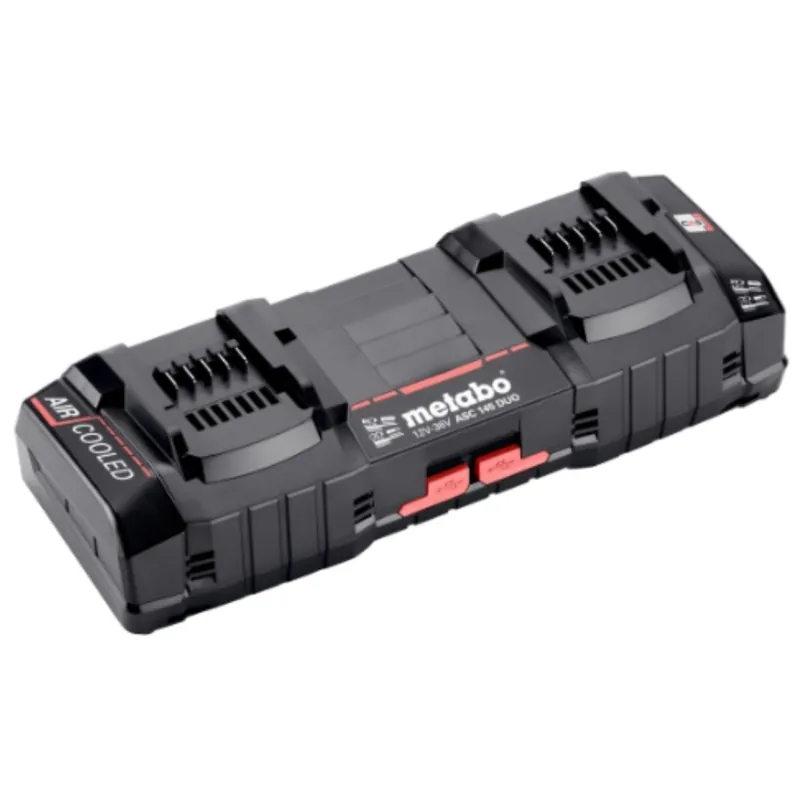 Metabo ASC 145 DUO Chargeur double de batterie 12V, 18V & 36V Li-ion (627495000)