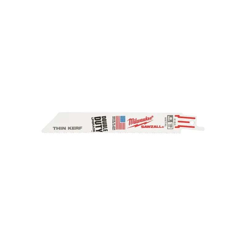 Milwaukee Lames (5x) de scie Sabre métal Sawzall 150mm x 1,4mm (48005184)