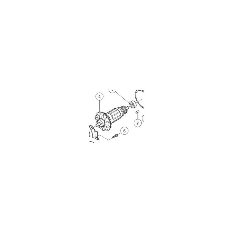 Hitachi Induit 230V pour ponceuse SB10V2 (360797E)