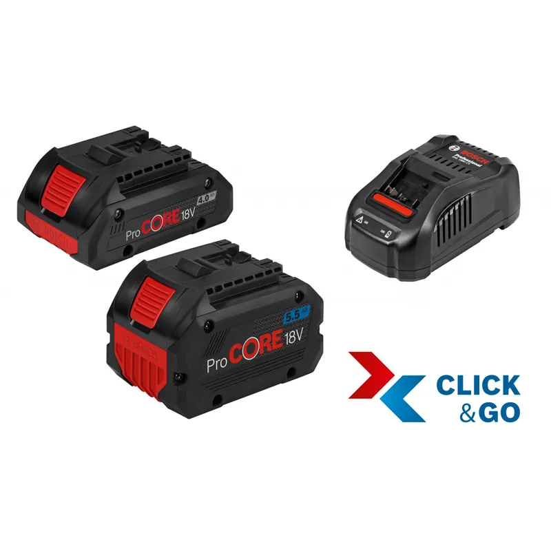 Bosch Starter set ProCORE 18V 1x5.5Ah + 1x4.0Ah Chargeur GAL 1880 CV (1600A0214A)