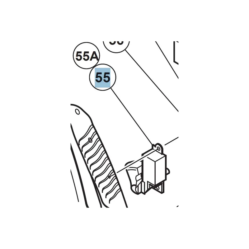 Hitachi Interrupteur SGES210M-2 pour tronçonneuse à métaux CC14SF, CC14SE (976825)