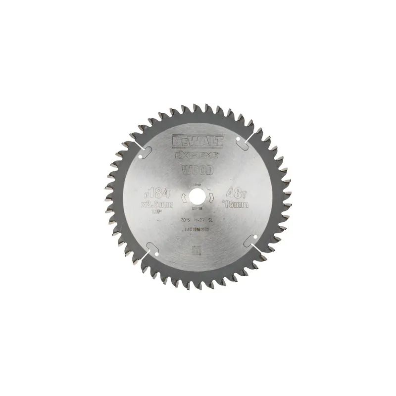 DeWalt lame ø184x16 48Dts extrême Bois & Alu DT4092-QZ