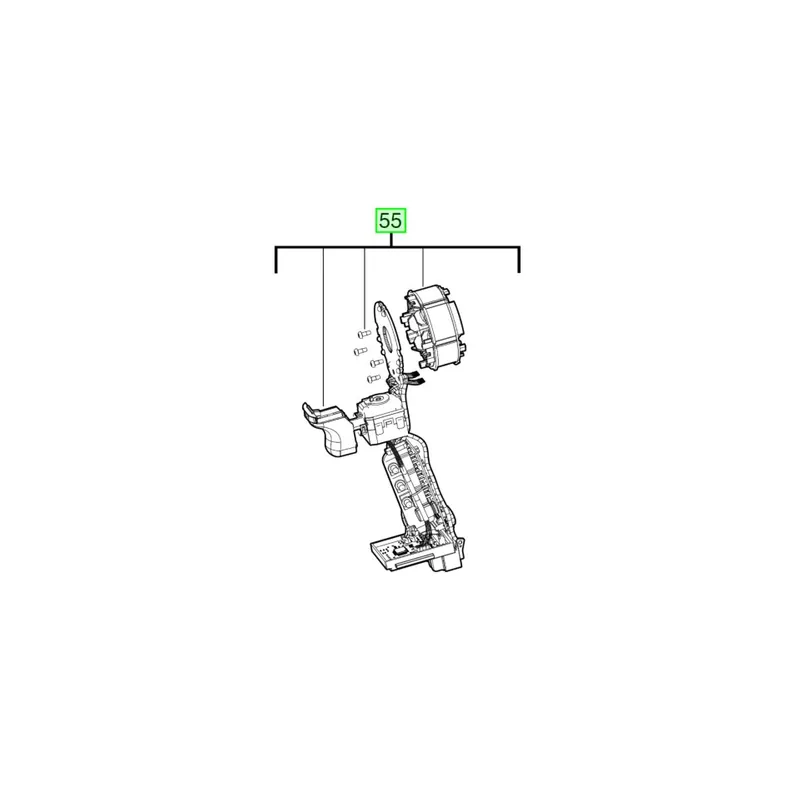Milwaukee Interrupteur complet perceuse M18BLPD2 et M18BLDD2 (4931466290)