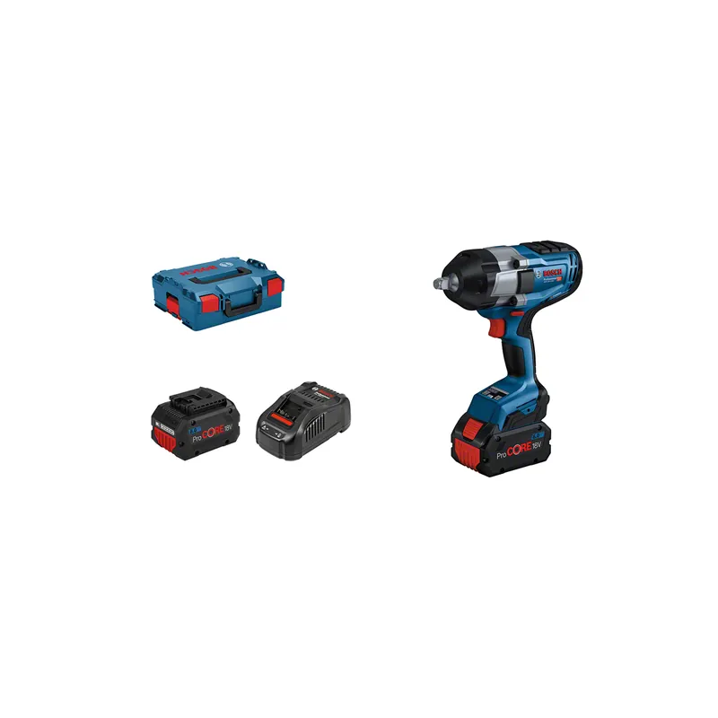 Bosch GDS 18V-1000 Boulonneuse sans-fil 18V 1000Nm 2x8.0Ah + L-Boxx (06019J8302)