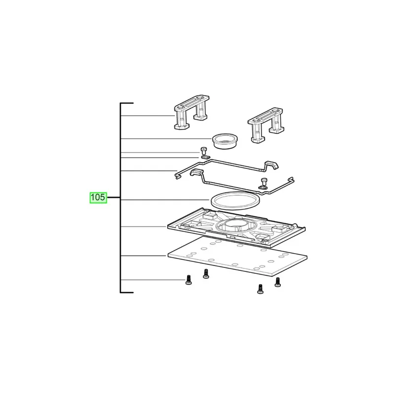 AEG Plateau de ponçage pour ponceuse FS250 (4931473235)