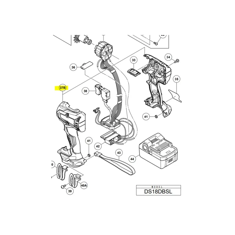 Hikoki Carter pour perceuse DS18DBSL, DV18DBSL (370618)