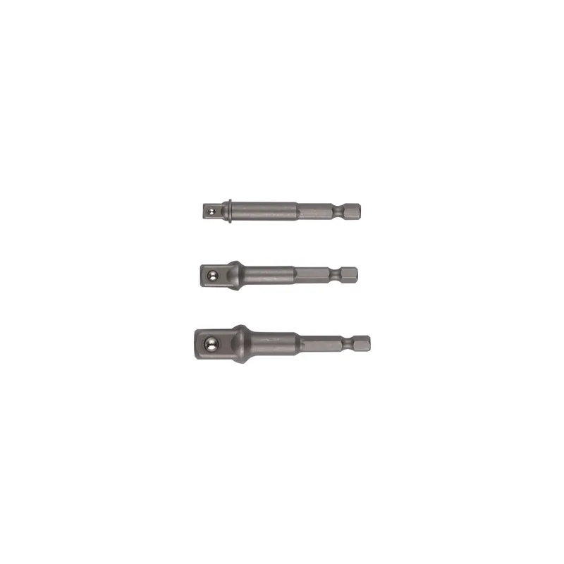 Hikoki Set de 3 adaptateurs avec bille 1/4" pour visseuse à chocs (751970)
