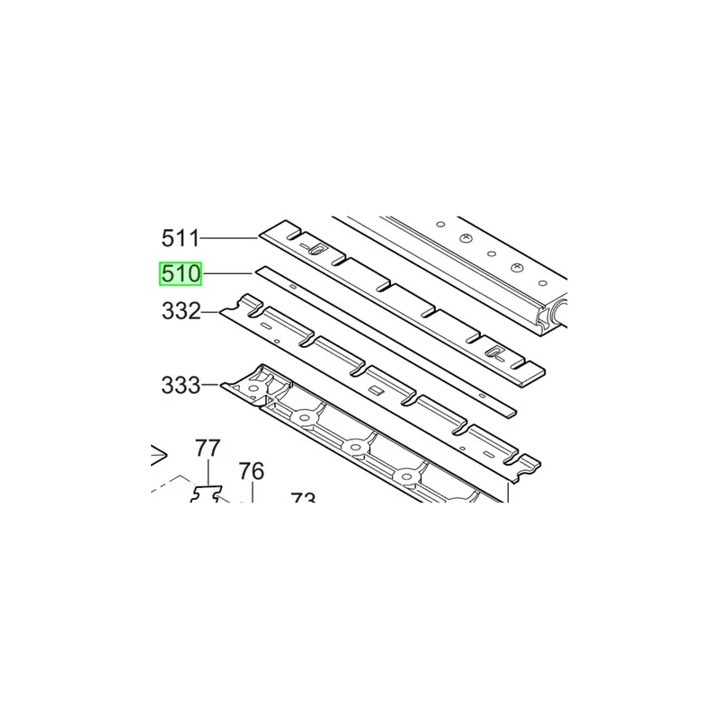 Milwaukee Lot de 2 fers réversibles 320mm pour rabot PR320 & L1000TB (4931440610)