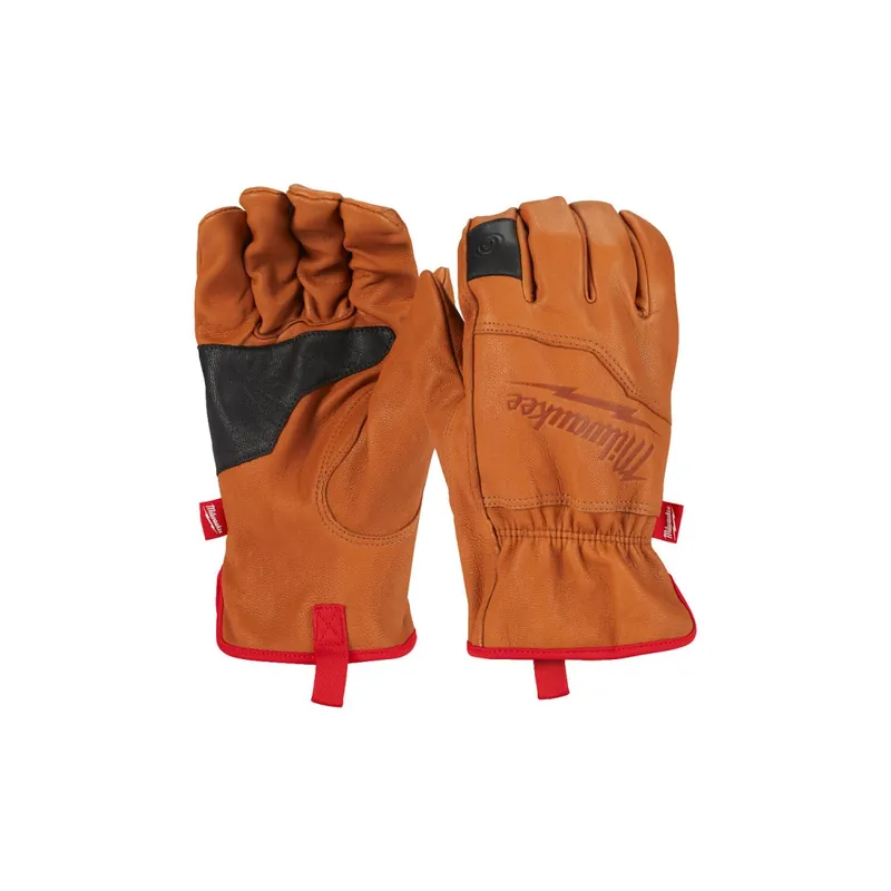 Milwaukee Gants en cuir compatible écran tactile