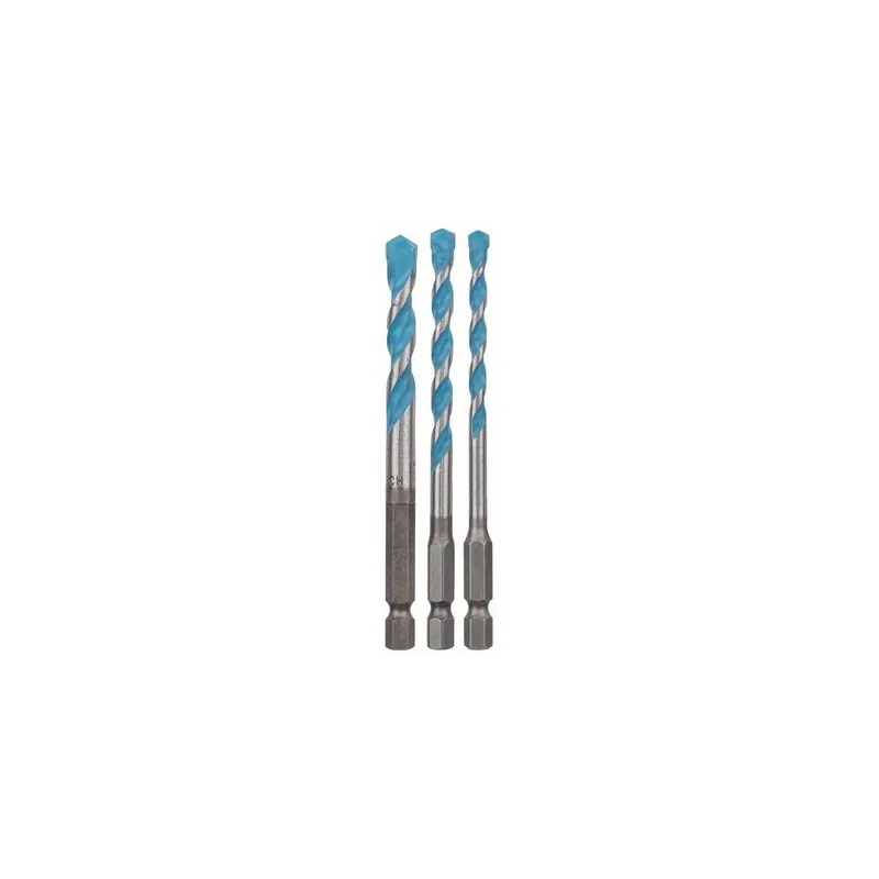 Bosch lot de x3 forets multi construction polyvalents HEX-9 Ø5-6-8 (2608589529)