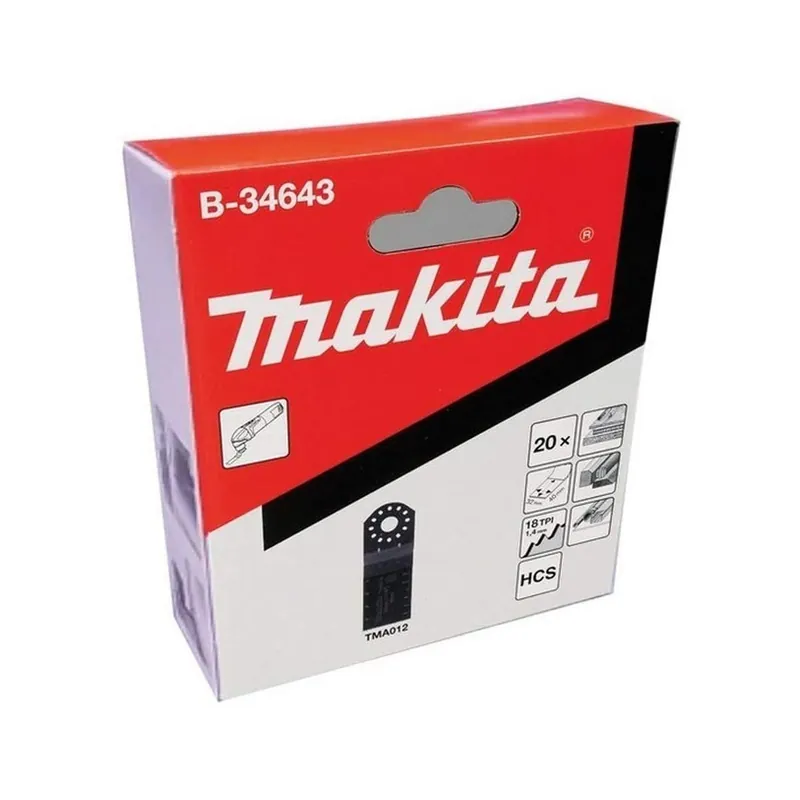 Makita B-34643 Lot de x20 Lame Scie Plongeante type TMA012 HCS pour Bois (32x40mm)