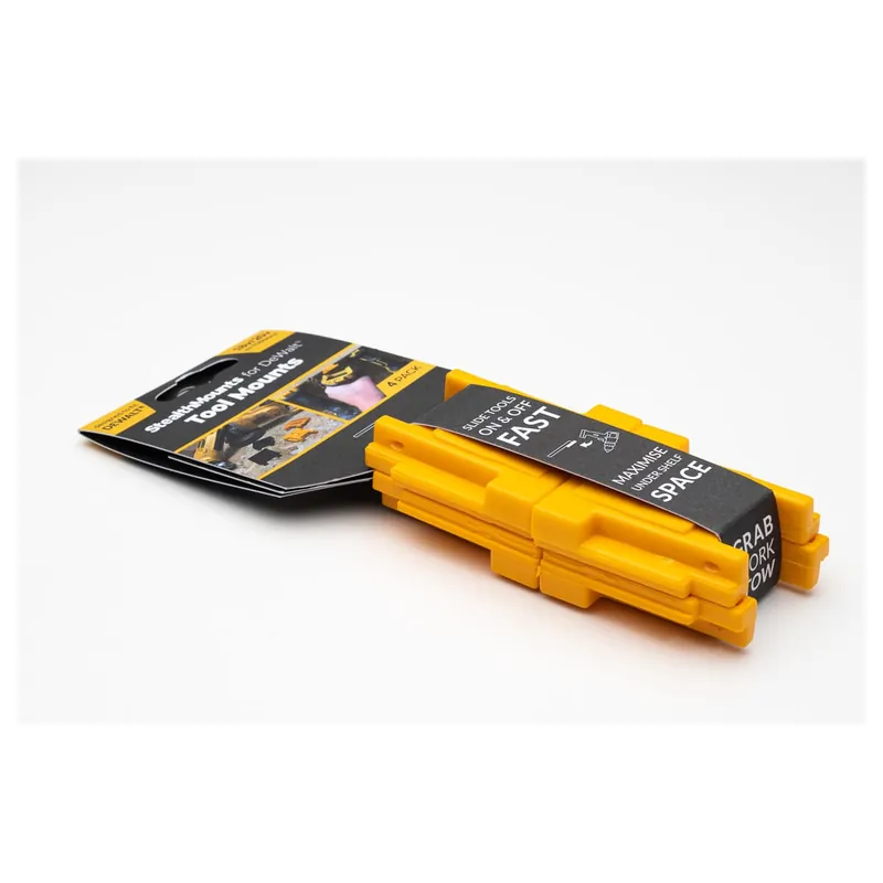 StealthMounts Supports de machines DeWALT 18v 4-pack JAUNE TM-DW18-YLW-4Y
