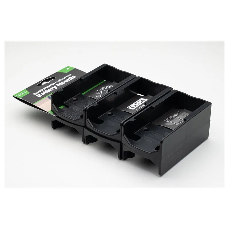 StealthMounts Supports de batterie Festool 18v 6-pack NOIR BM-FT18-BLK-6