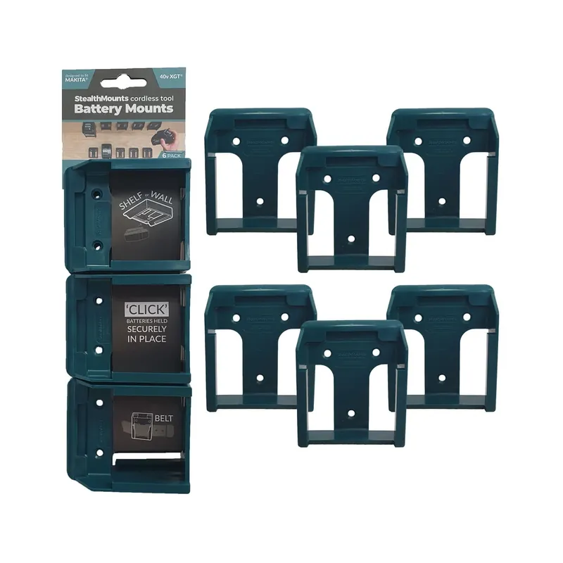 StealthMounts Supports de batteries Makita 40V XGT 6-pack BLEU BM-MK40-BLU-6