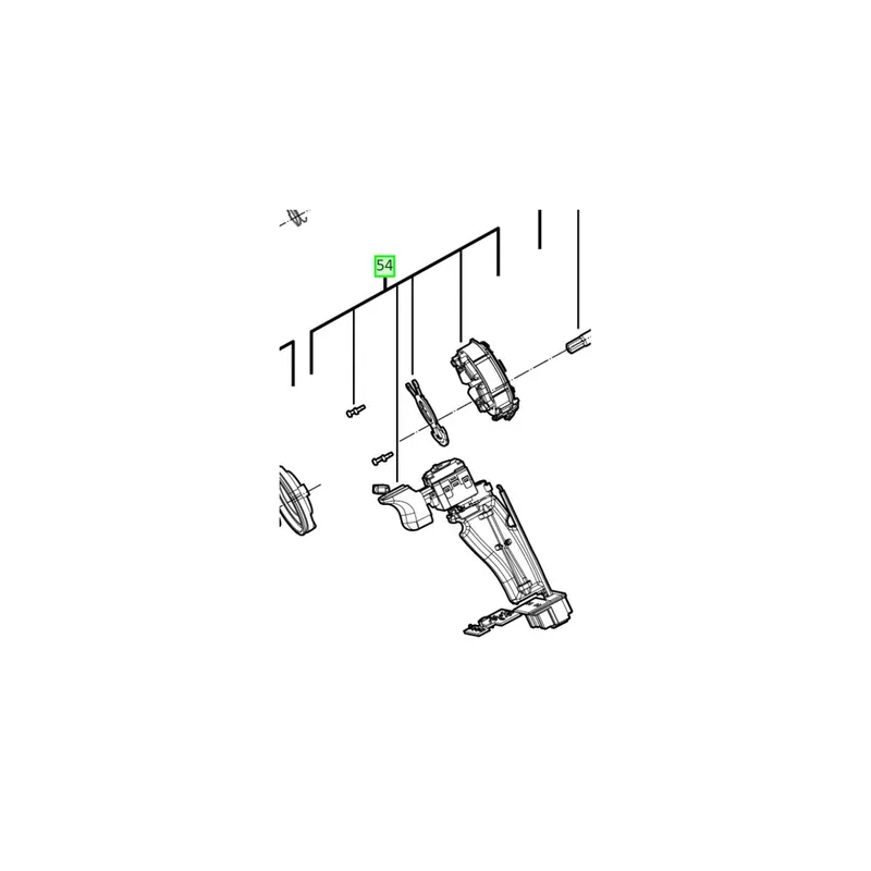 Milwaukee Interrupteur de visseuse à chocs complet M18FID2 (4931465828)