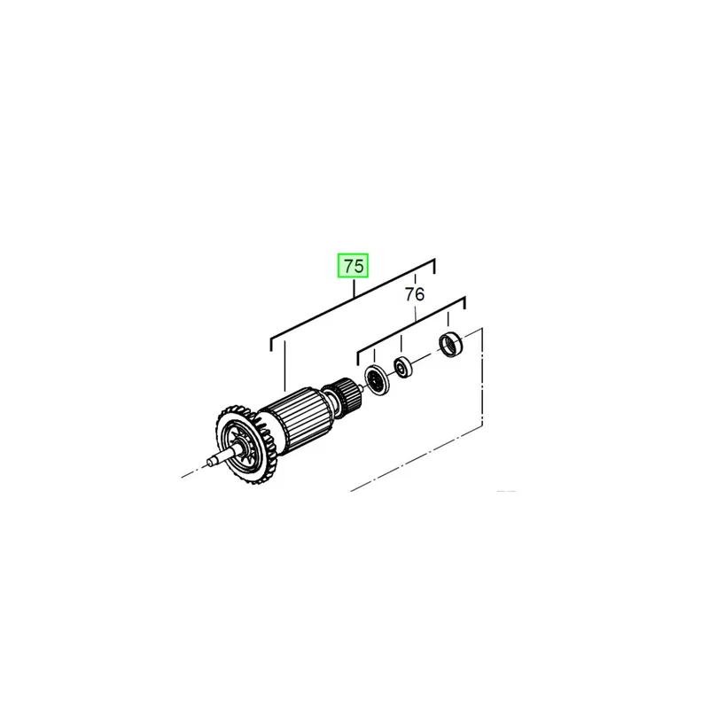 AEG Induit pour meuleuse d‘angle ø180mm & ø230mm (4931441099)