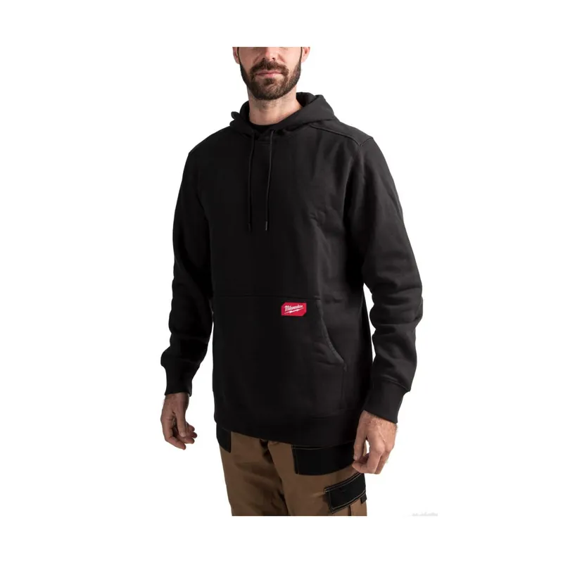Milwaukee Sweat à capuche Midweight Hoodie de travail noir (S/M/L/XL/XXL)