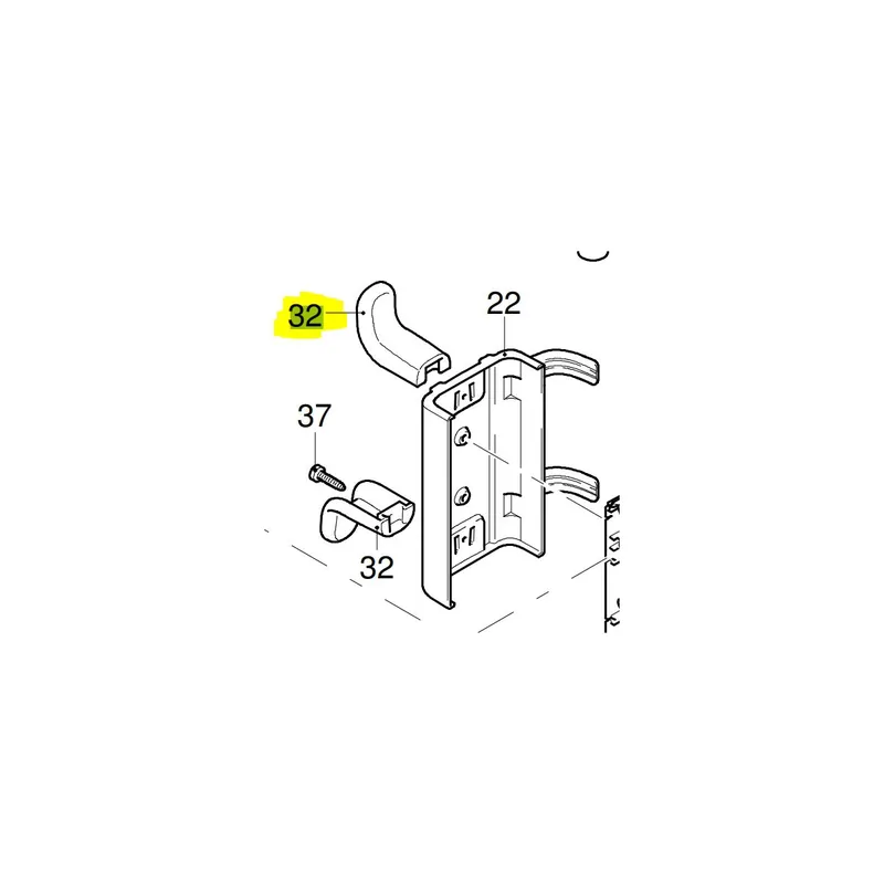 Makita Support de tuyau pour nettoyeur haute-pression HW140, HW151 (2360090)