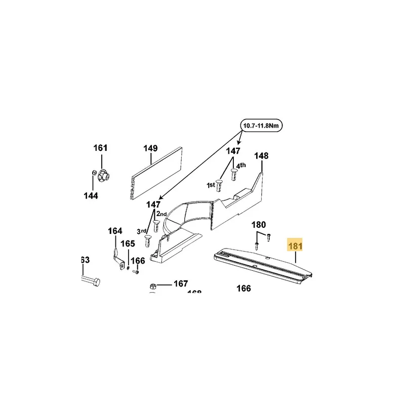 DeWalt Plaque de coupe pour scie D27113 (N045946)