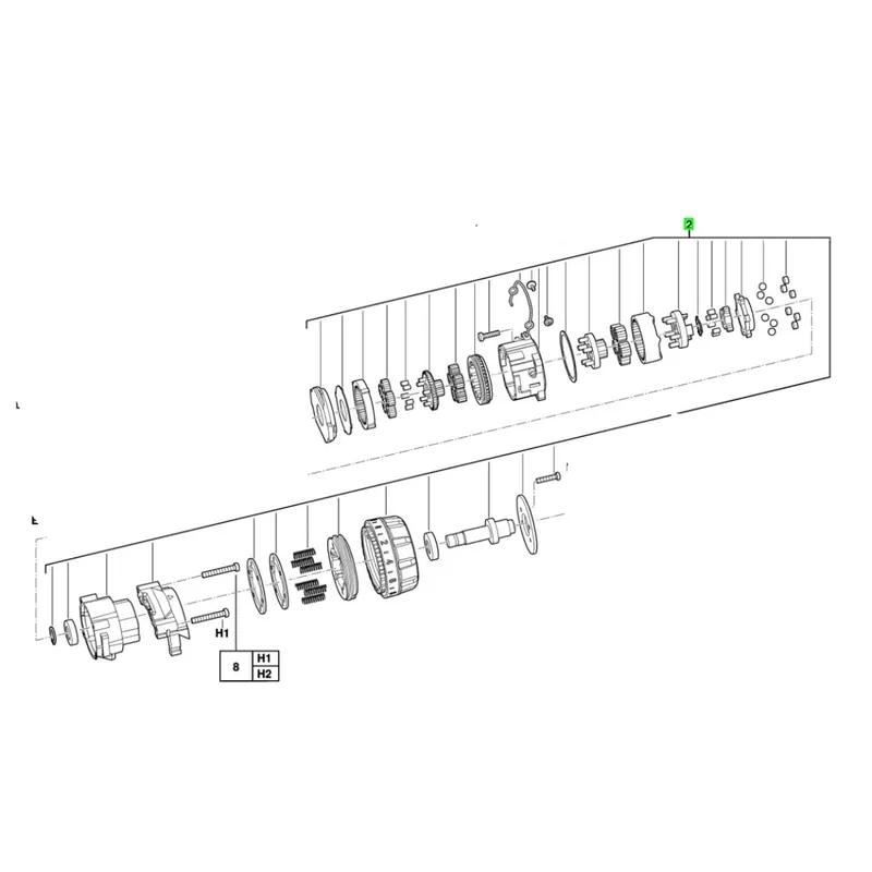 AEG Boite d‘engrenages pour perceuse BS14C & BS18C (200321032)