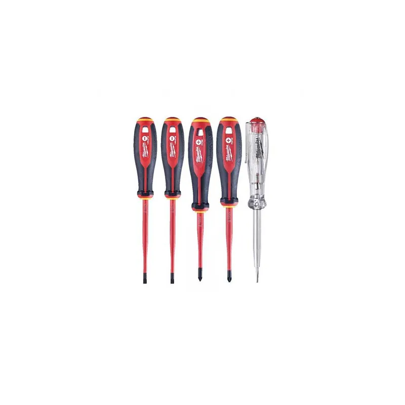 Milwaukee Lot de 5 tournevis Trilobe VDE isolé et sécurisé 1000V (4932478737)