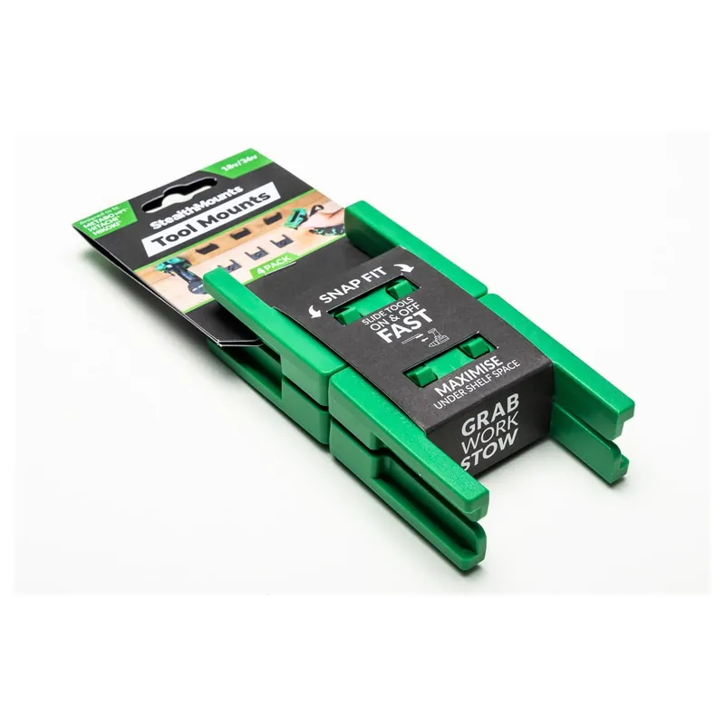 StealthMounts Supports de machines Hikoki - Hitachi 18v 4-pack VERT TM-MHH18-GRN-4