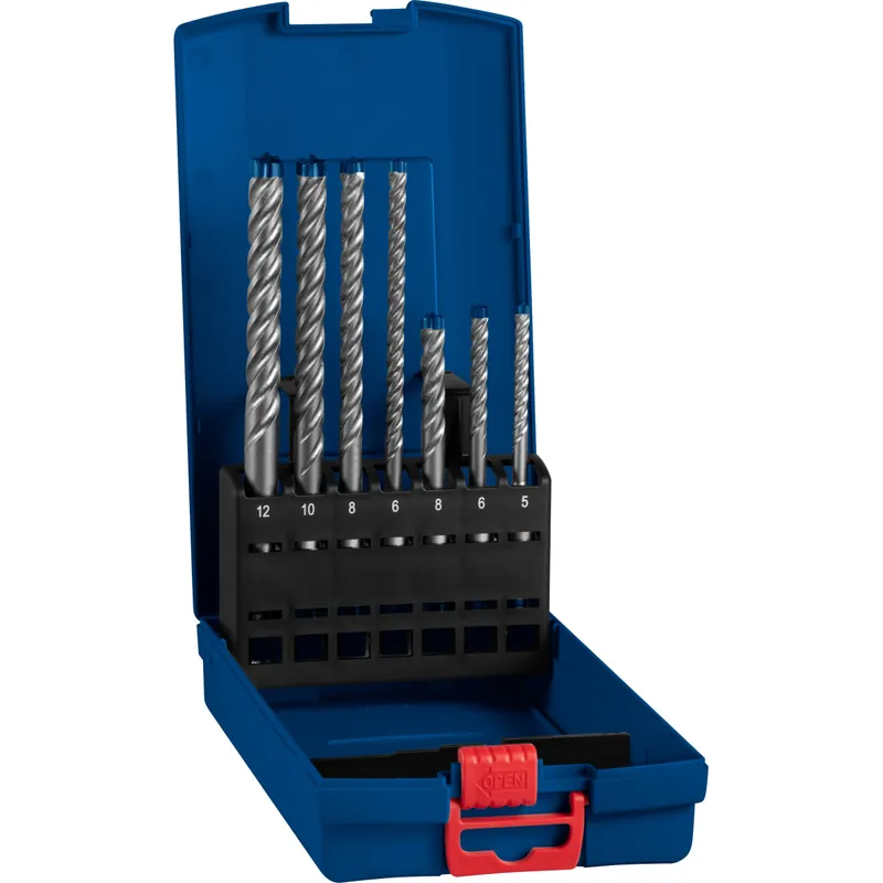Bosch Expert Coffret de 7 forets SDS PLUS-7X ø5/6/6/8/8/10/12 mm pour perforateur (2608900195)