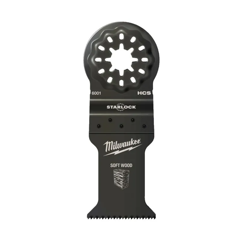 Milwaukee x1 Lame plongeante 35x45mm bois tendre pour outil multifonction STARLOCK (48906001)