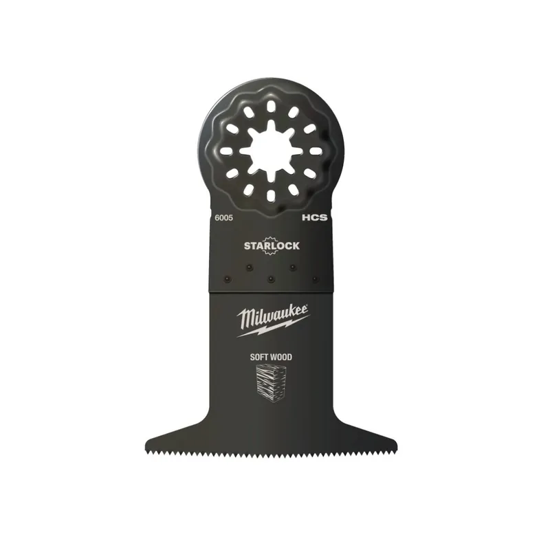Milwaukee x1 Lame plongeante 65x42mm bois tendre pour outil multifonction STARLOCK (48906005)