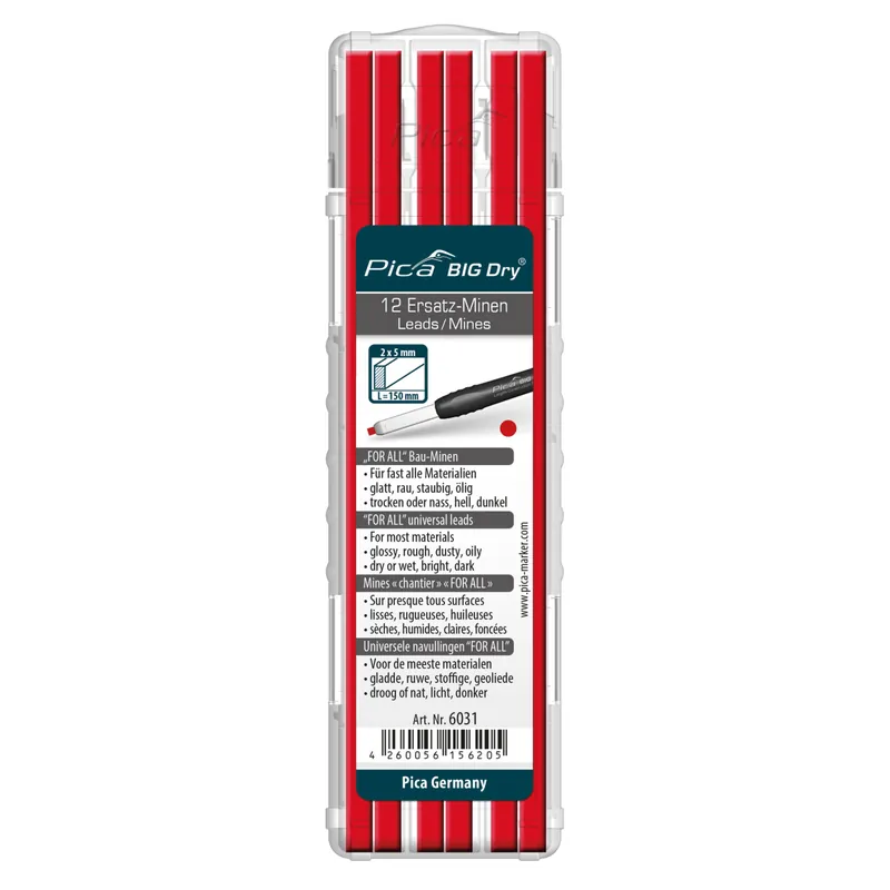 Pica BIG Dry mines rouge de rechange « FOR ALL » 6031
