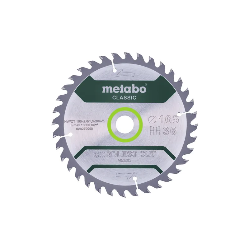 Metabo Lame de scie bois ø165x20 36Dts (628279000)